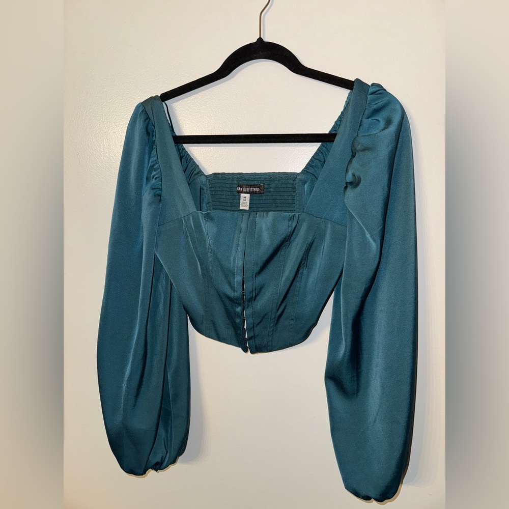 Long sleeve corset top